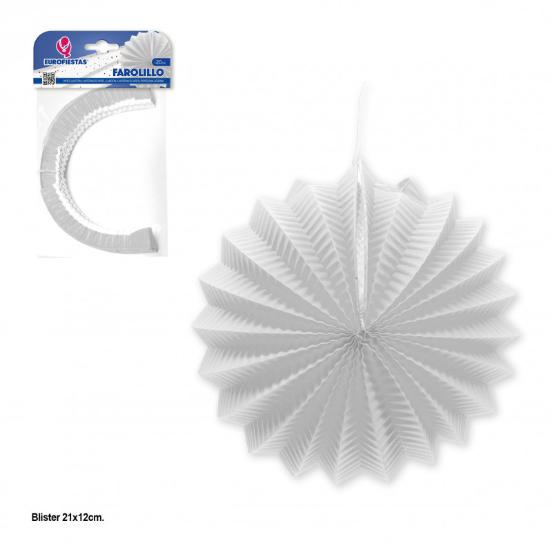 Farolillo liso blanco