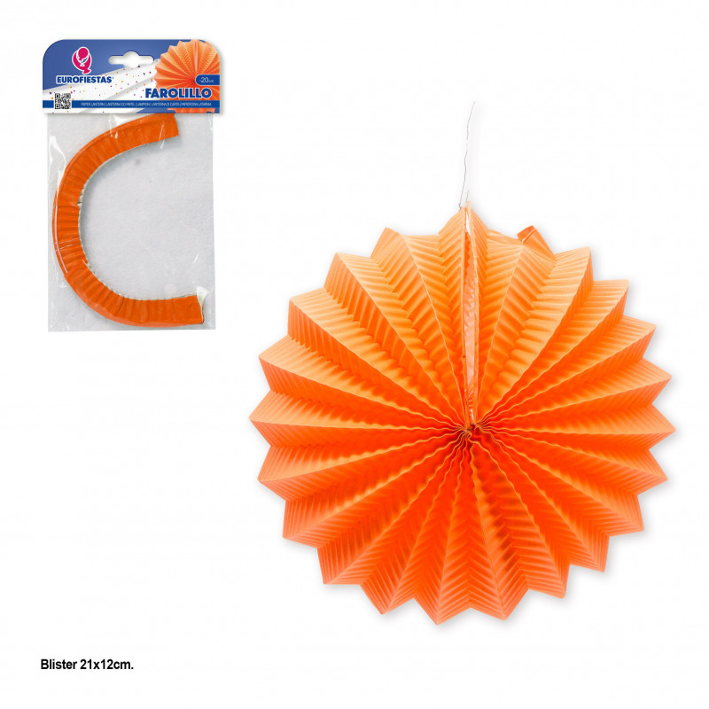 Farolillo liso naranja