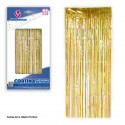 Cortina flecos 2x1 puntitos oro