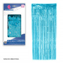 Cortina flecos 2x1 estrellas azul celeste