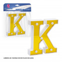 Letra led 16cm oro k
