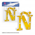 Letra led 16cm oro ñ
