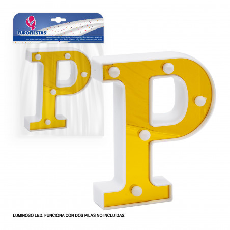 Letra led 16cm oro p