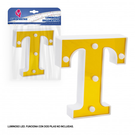Letra led 16cm oro t