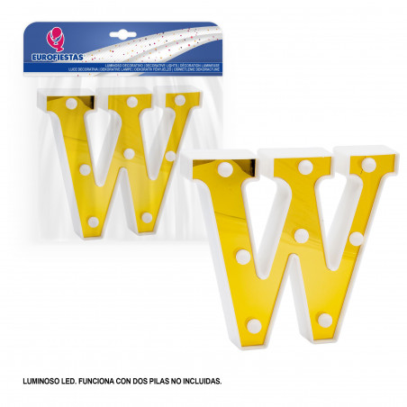 Letra led 16cm oro w