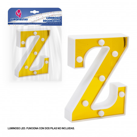 Letra led 16cm oro z