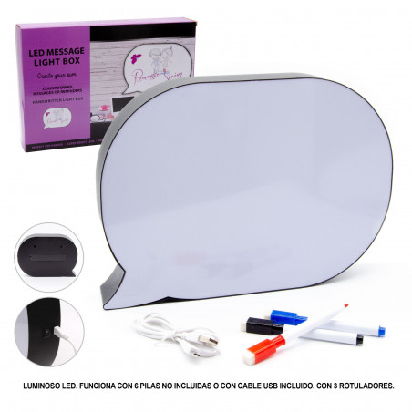 Caja de luz bocadillo