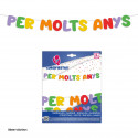 Guirnalda letras per molts anys colores