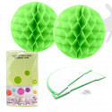 Bola abeja 2u.30cm verde