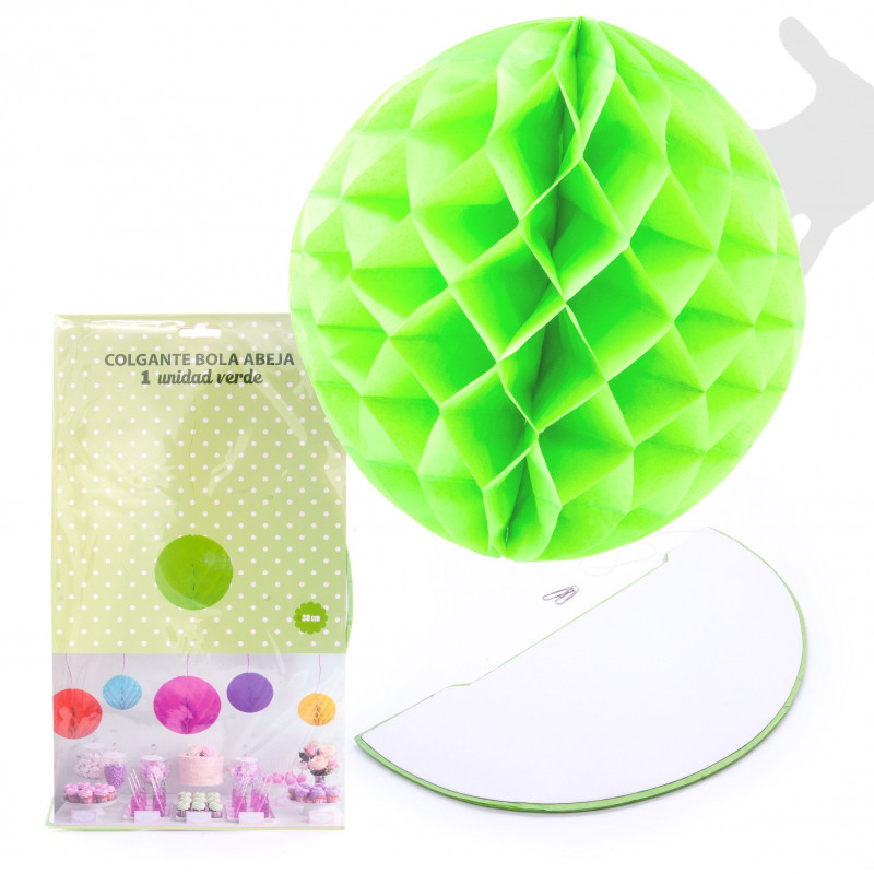Bola abeja 1u.38cm verde