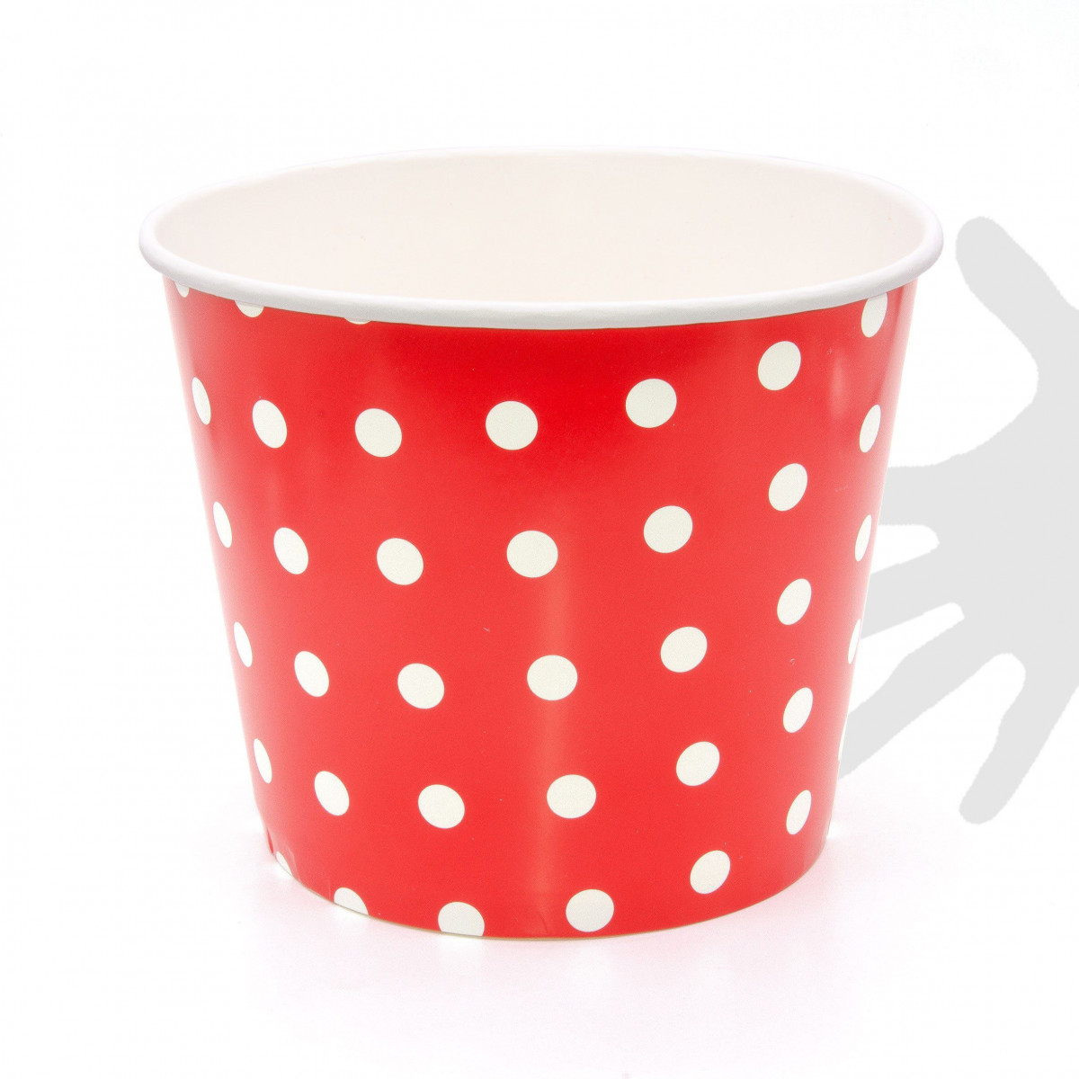 Cubo palomita lunares