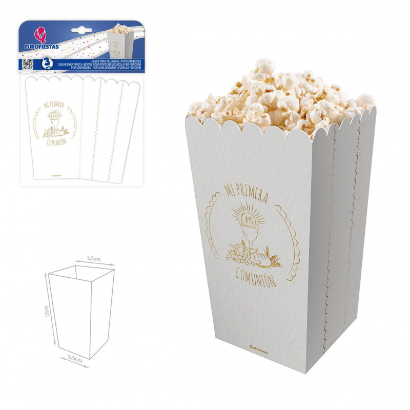Caja palomitas col comunion bodegon caliz oro