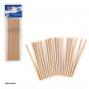 Pajitas lisas marron claro 20pcs