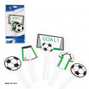Toppers de Fútbol Pack de 5 Decoraciones para Tartas, Cupcakes y Postres