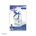 Cajita 125x65x43mm con lazo comunion azul metalizado