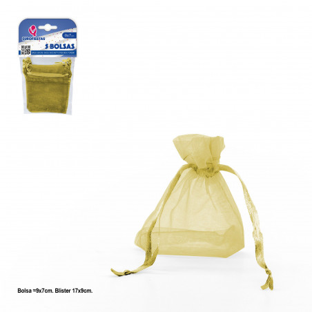 Bolsa poliester 5 90x70mm oro