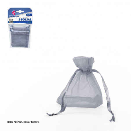 Bolsa poliester 5 90x70mm plata