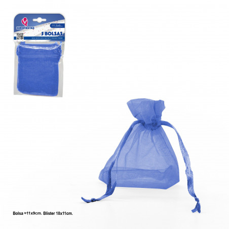 Bolsa poliester 5 115x90mm azul