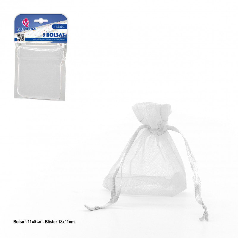 Bolsa poliester 5 115x90mm blanco
