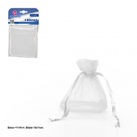 Bolsa poliester 5 115x90mm blanco