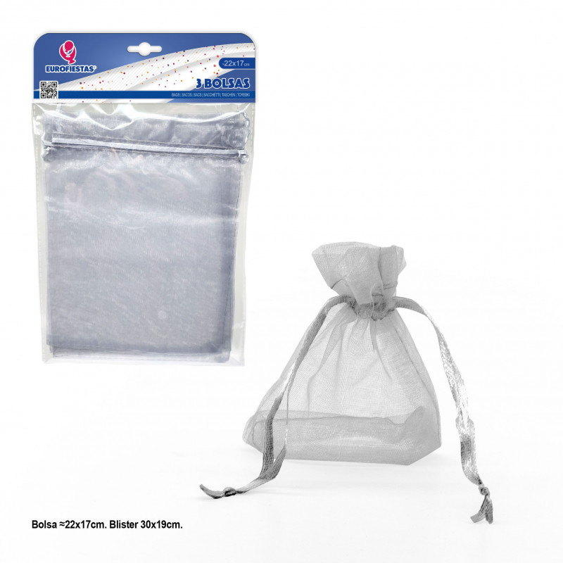 Bolsa poliester 3 220x170mm plata