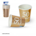 Vaso coleccion oro 50 cumpleaños