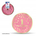Plato 18cm coleccion feliz 1 cumpleaños rosa