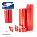 Serpentinas 36 rollos metalizadas rojo