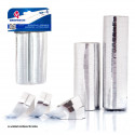 Serpentinas 36 rollos metalizadas plata