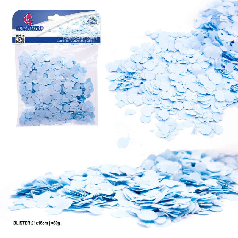Confeti blister 30gr celeste
