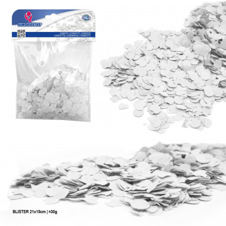 Confeti blister 30gr blanco