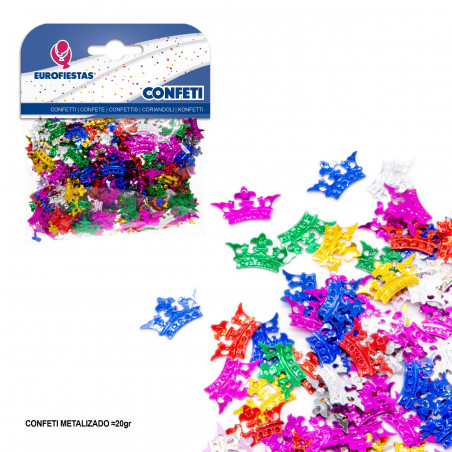 Confeti brillante corona