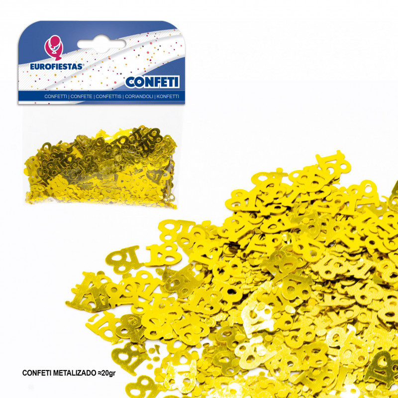 Confeti brillante 18 oro