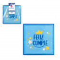 Servilleta coleccion feliz cumple azul