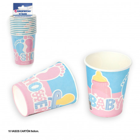 Vaso baby shower color pastel