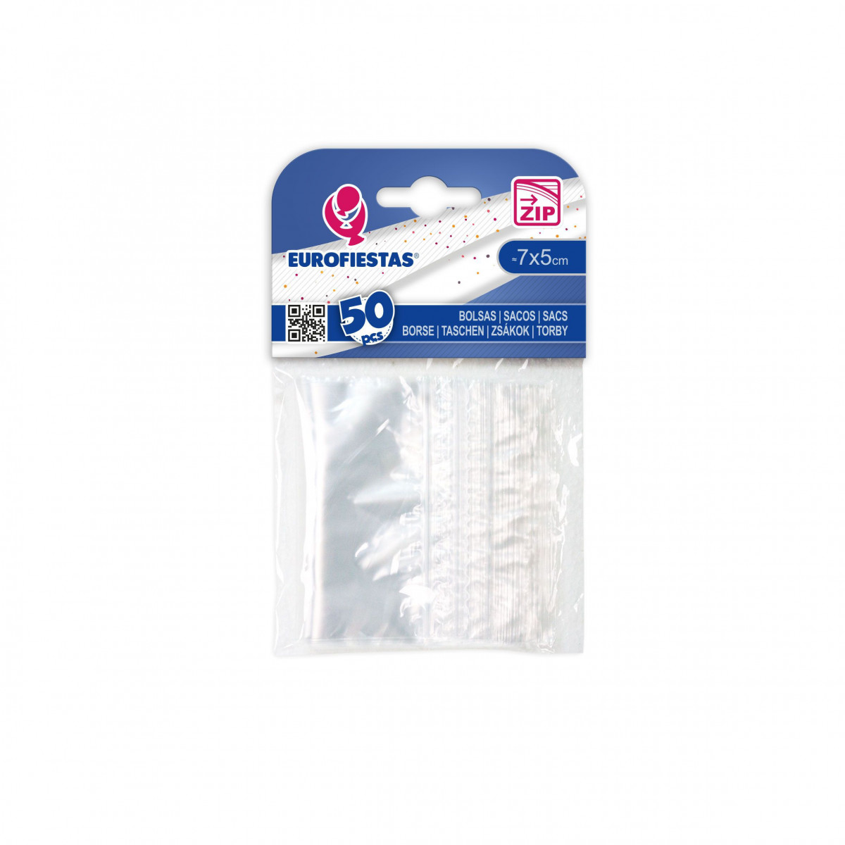 Bolsa cierre zip 50pcs 7x5cm