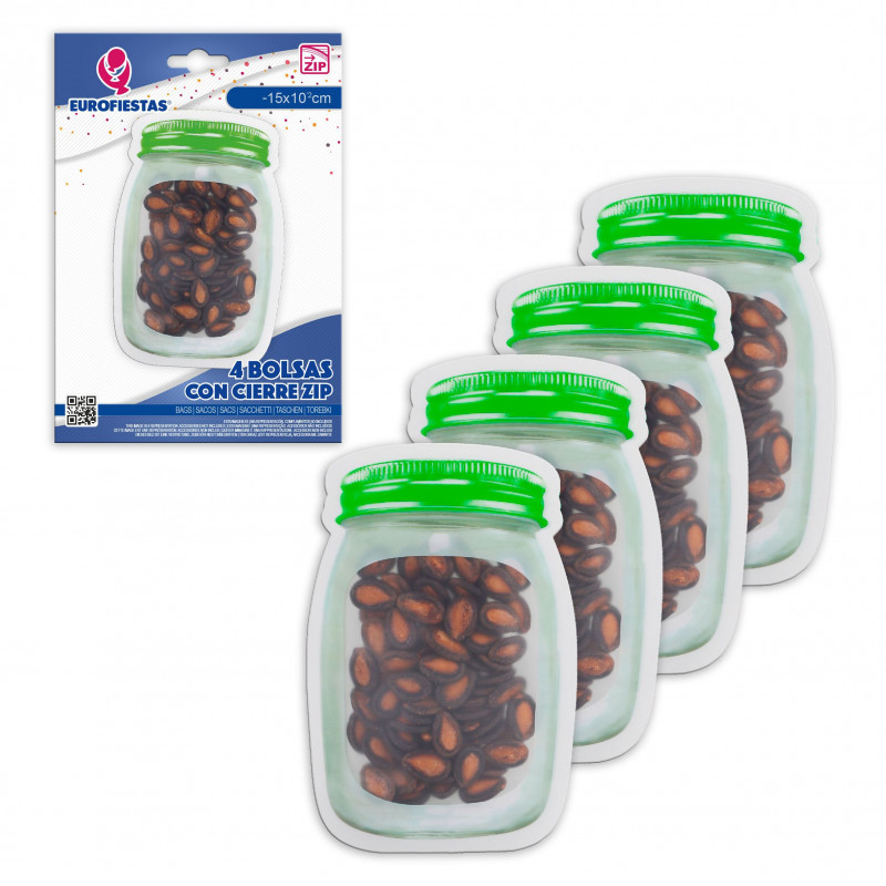 Bolsa zip 4pcs bote rosca peq