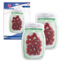 Bolsa zip 2pcs bote rosca gr