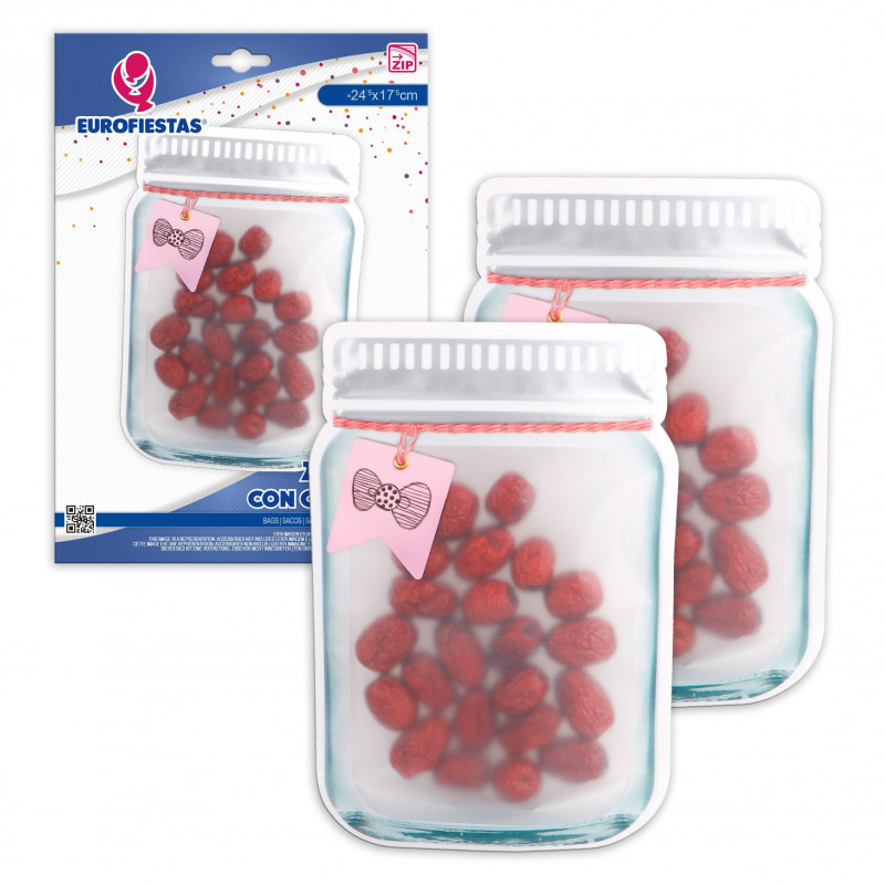 Bolsa zip 2pcs bote lazo gr