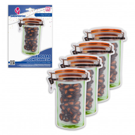 Bolsa zip 4pcs bote vintage peq