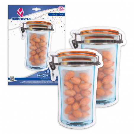 Bolsa zip 2pcs bote vintage gr