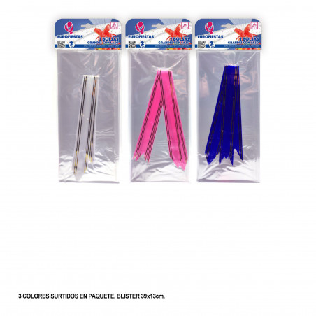 2 bolsas 64x47cm transparentes con lazo