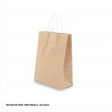 Bolsa papel 22x18x8cm marron