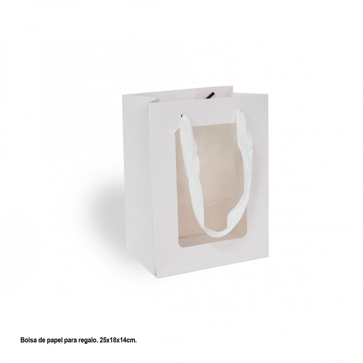 Bolsa ventana blanca mediana