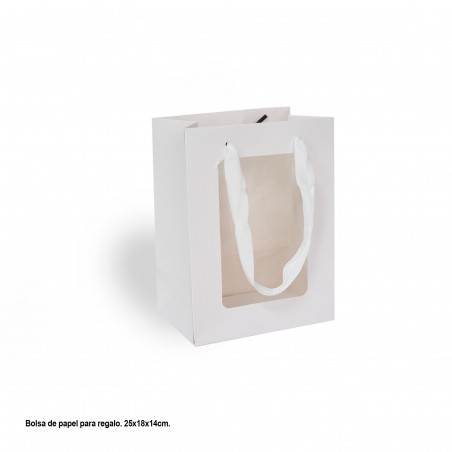 Bolsa ventana blanca mediana