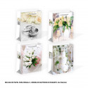 Bolsa boda flores purpurina 240x180x85mm 4ms