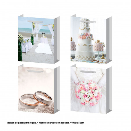 Bolsa imágenes boda 400x310x120mm 4ms gr