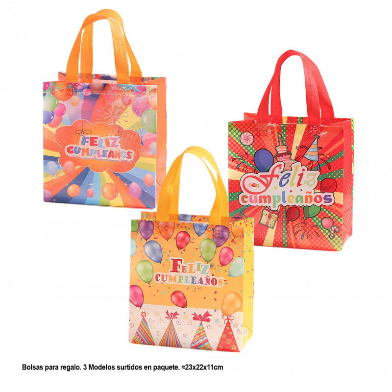 Bolsas de Regalo Feliz Cumpleaños Modelos surtidos