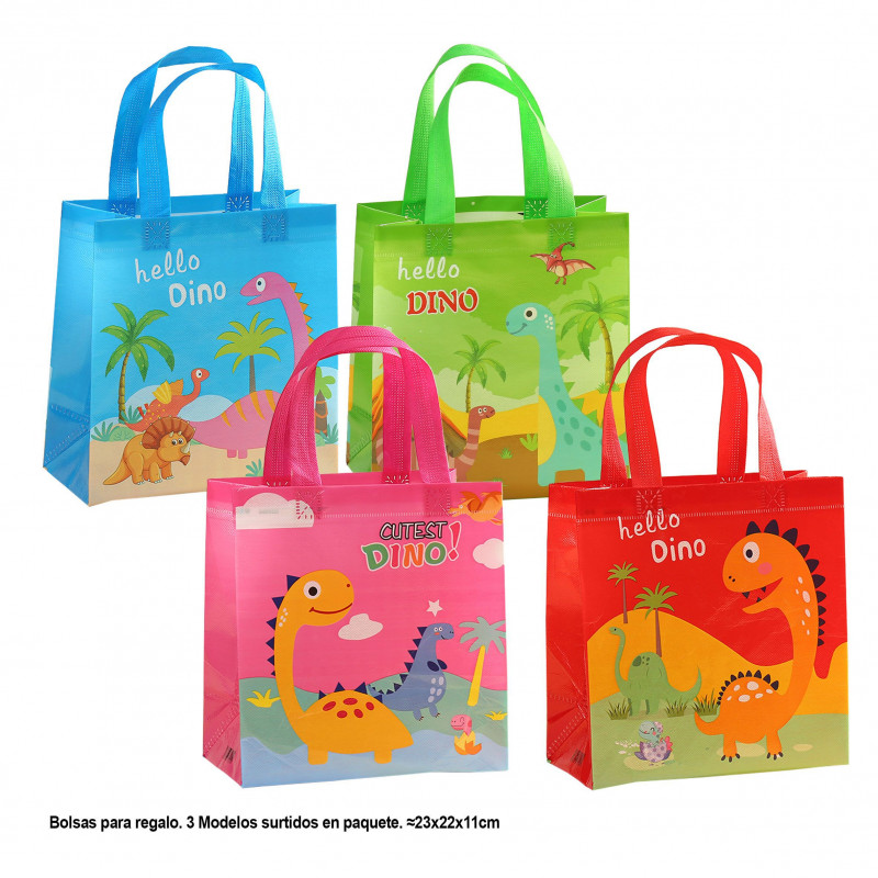 Bolsa hello dino cuadrada 23x22x11cm 4ms