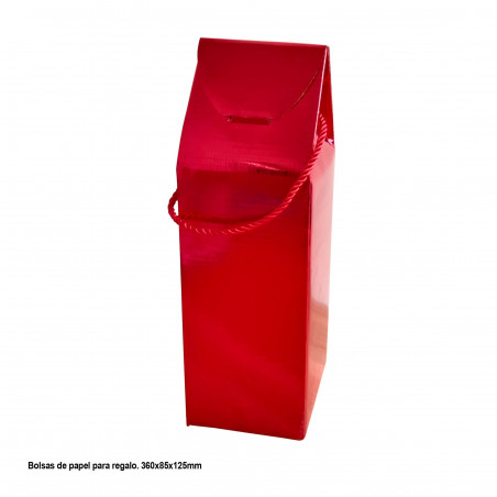 Bolsa vino roja 360x85x125mm